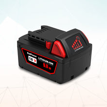 Load image into Gallery viewer, 18V 9.0AH 48-11-1890 High Output Battery with Charger Combo Replacement for Milwaukee 18V M18 Battery and Charger 18V Lithium Battery and Charger Kit