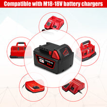 Load image into Gallery viewer, 18V 9.0AH 48-11-1890 High Output Battery with Charger Combo Replacement for Milwaukee 18V M18 Battery and Charger 18V Lithium Battery and Charger Kit