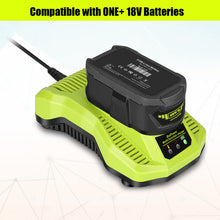 Load image into Gallery viewer, 6.5AH 18V Lithium Battery with Charger Combo for Ryobi 18 Volt Battery and Charger Kit P117 P193 PBP007 PBP005 PBP004 P108 P192 6Ah 5Ah 4Ah 3Ah Ryobi 18V ONE+ Battery and Charger