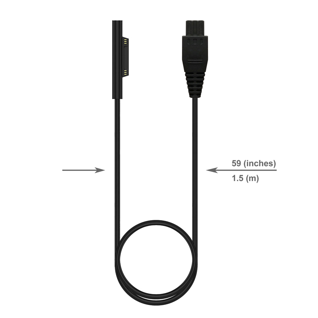 CCS 110W Surface Car Charger for Microsft Surface Pro Laptop Book Go Power Supply Ac adapter with dual QC USB Ports Fast Charging for Tablets and Smartphones.