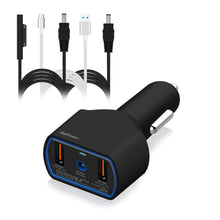 Load image into Gallery viewer, 120W Surface Laptop Car Charger High Power Delivery for Microsoft Surface Laptop Book Go Surface Pro Car Charger 12-24V DC Auto Vehicle Charger CCS2