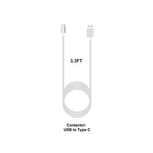 Load image into Gallery viewer, AT3AUC 24W QC 3.0 USB A to USB C Type C Charger Cable 5V/9V/12V Max 24W Quick Charge for iPhone 15 iPad Samsung Google LG Huawei Tablets and Smartphones