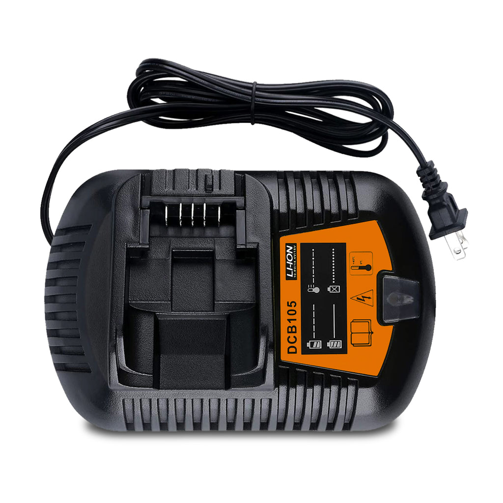 DCB105 12V 20V Battery Charger Replacement for Dewalt 12V 20V Battery Charger DCB105 DCB101 DCB107 DCB112 DCB115 DCB203 DCB205-2 DCB206 DCB204 DCB122 DCB124 DCB120 12V 20V Max Battery Charger