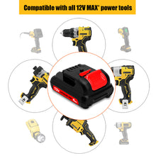 Load image into Gallery viewer, 12V Max 4.0Ah Lithium-ion Battery – Compatible with DEWALT 12V Tools