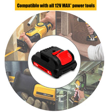 Load image into Gallery viewer, 12V Max 4.0Ah Lithium-ion Battery – Compatible with DEWALT 12V Tools