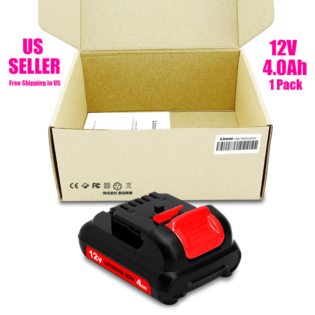 12V Max 4.0Ah Lithium-ion Battery – Compatible with DEWALT 12V Tools