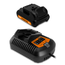 Load image into Gallery viewer, 4.0Ah DCB124 12V Battery and Charger Kit Replacement for Dewalt 12V Lithium Battery and Charger Combo 3Ah DCB124-2 2.0Ah DCB122-2 1.5Ah DCB120-2 12 Volt Compact Battery and Charger DCB105