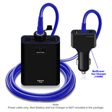 Load image into Gallery viewer, 6.6FT ProK Fishing Reel Battery Car Charger Power Cable for Banax Kaigen 7000 1500 1000 500 Electric Reel Battery BatPower FK08B FK16B Power Cord 2.0M