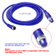 Load image into Gallery viewer, 6.6FT 11.5FT Electric Fishing Reel Battery Power Cable for Banax Kaigen 7000 1500 1000 500 Electric Reels Battery Power Cable BatPower ProK Power Cord 2M-3.5M