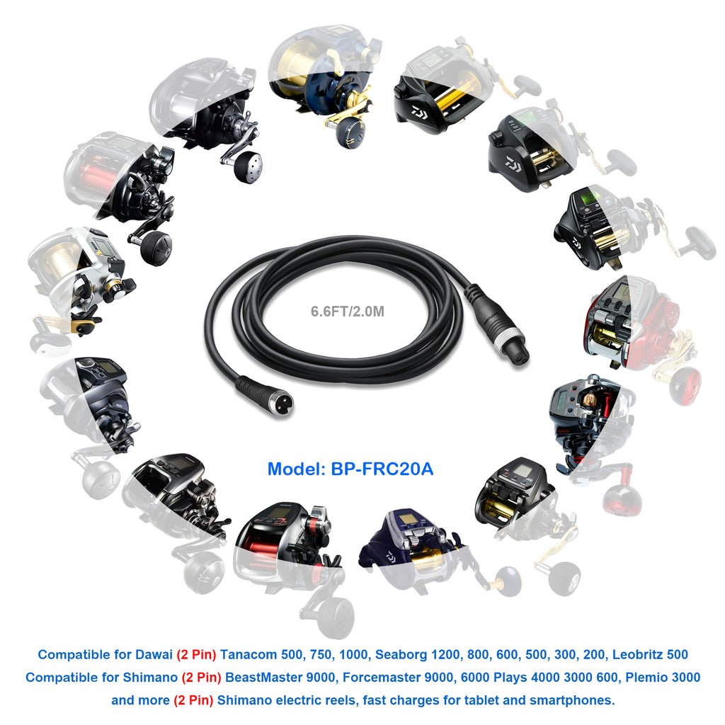 Daiwa Electric Fishing Reel Battery Power Cable