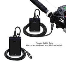 Load image into Gallery viewer, 1.65FT-11.5FT Electric Reel Battery Power Cable for Daiwa Shimano Fishing Reel Super Air Cord BM LB ProF 2 ProF PrB ProS 0.5M/1M/2M/3M