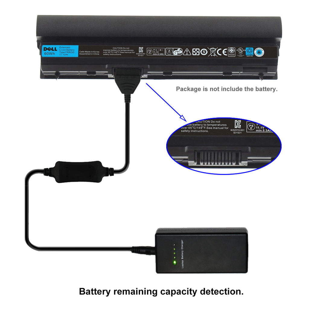 12.6V Laptop External Battery Charger for Dell Latitude E6440 E6540 E5530 HCJWT T54F3 E6420 E6430 E6520 10.8V-11.1V Batteries