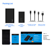 Load image into Gallery viewer, Surface Laptop USB-C External Battery and Charger Combo for Microsoft Suface Laptop Pro Go USB C External Battery Power Bank Portable Charger