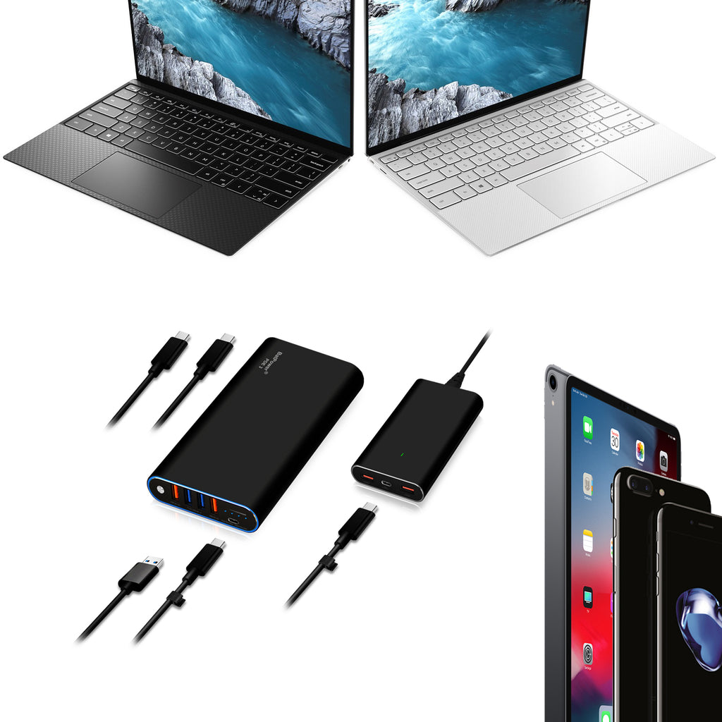 Laptop USB-C External Battery and Charger Combo for Apple MacBook Pro Air USB-C Laptop External Battery PD USB-C Power Bank Portable Charger 98Wh/148Wh/210Wh