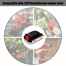 Load image into Gallery viewer, 20V 6.5Ah 4.0Ah Lithium-Ion Battery for Black and Decker Tools LB2X4020 LBX4020 LBXR2020 LBXR20