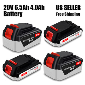 20V 6.5Ah 4.0Ah Lithium-Ion Battery for Black and Decker Tools LB2X4020 LBX4020 LBXR2020 LBXR20