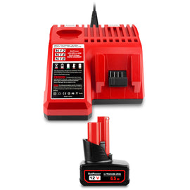 Milwaukee 12V M12 battery and charger