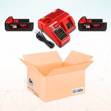 Load image into Gallery viewer, 18V 4.0AH 48-11-1820 Compact Battery with Charger Combo for Milwaukee 18V M18 Battery and Charger 2.0 AH 1.5 Ah 3.0 Ah 18V Lithium Battery Charger Kit