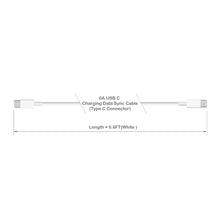 Load image into Gallery viewer, 140W 96W 87W 67W 61W 30W 29W USB C Charge Cable Cord for Apple MacBook Pro Air laptops iPad tablets and iPhone Smartphones Type C Cable 6.6FT
