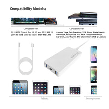 Load image into Gallery viewer, 90W 65W USB-C Laptop Charger for Apple MacBook Pro Air HP Spectre X360 Envy Surface book 2 Lenovo Yoga Thinkpad Dell XPS Razer Blade Stealth Asus LG Acer 90W USB C Laptop Power Supply Ac adapter