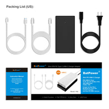 Load image into Gallery viewer, 90W 65W USB-C Laptop Charger for Apple MacBook Pro Air HP Spectre X360 Envy Surface book 2 Lenovo Yoga Thinkpad Dell XPS Razer Blade Stealth Asus LG Acer 90W USB C Laptop Power Supply Ac adapter