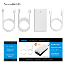 Load image into Gallery viewer, 90W 65W USB-C Laptop Charger for Apple MacBook Pro Air HP Spectre X360 Envy Surface book 2 Lenovo Yoga Thinkpad Dell XPS Razer Blade Stealth Asus LG Acer 90W USB C Laptop Power Supply Ac adapter