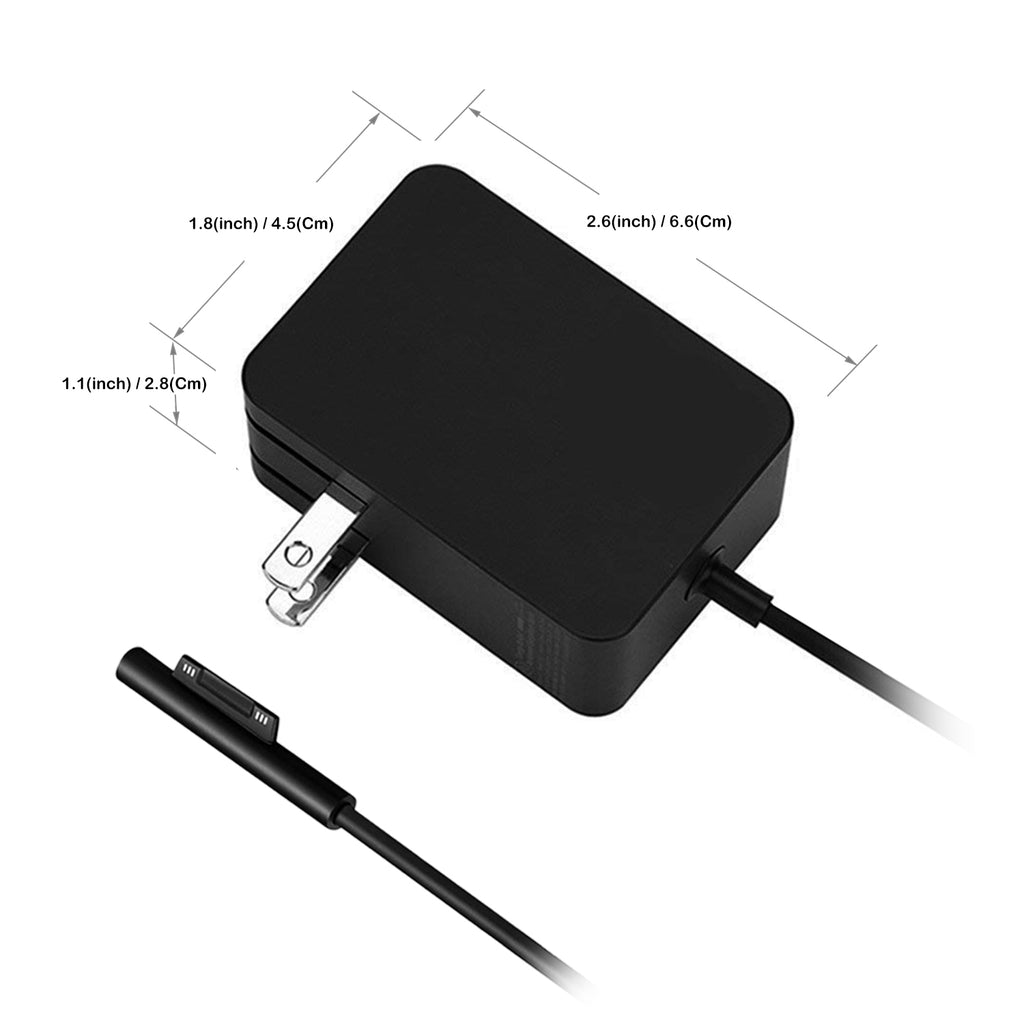 S1735 15V 24W Surface Go Charger for Microsoft Surface Laptop Pro Go tablet Power adapter Microsoft 1735 Charger Power Supply with 5V USB Port