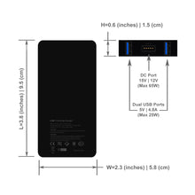 Load image into Gallery viewer, S65 65W Slim Surface Charger for Microsft Surface Pro Laptop Book Go Power Supply adapter with dual QC USB Ports Fast Charge for Tablet &amp; Smartphone.
