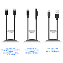 Load image into Gallery viewer, Surface Laptop USB-C External Battery and Charger Combo for Microsoft Suface Laptop Pro Go USB C External Battery Power Bank Portable Charger
