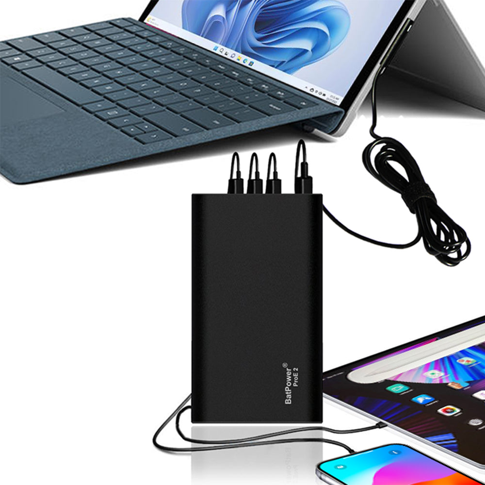 Surface External Battery for Microsoft Surface Pro Book Go Laptop Surface Pro Power Bank Portable Charger BatPower ProE 2 98Wh 148Wh 210Wh