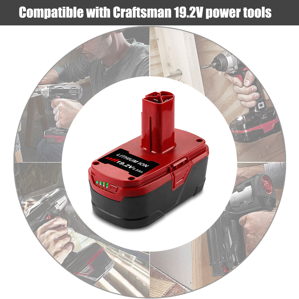 19.2V 6.5Ah C3 XCP DieHard Lithium-Ion Battery for Craftsman C3 Tools