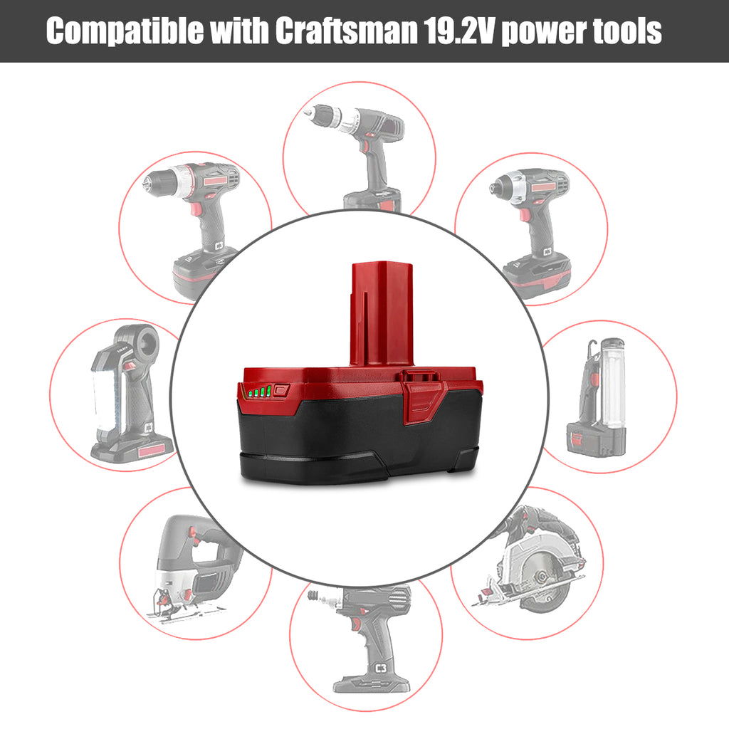 19.2V 6.5Ah C3 XCP DieHard Lithium-Ion Battery for Craftsman C3 Tools