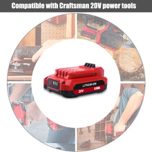 Load image into Gallery viewer, 20V 6.5Ah 4.0Ah Lithium-Ion Battery &amp; Charger for Craftsman V20 Tools CMCB206 CMCB202 CMCB104