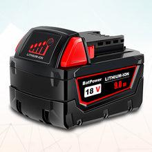 Load image into Gallery viewer, 48-11-1880 18V 9.0AH High Capacity Battery Replacement for Milwaukee 18V Lithium XC Battery M18 8.0Ah 144Wh 6.0Ah 108Wh 5.0Ah 90Wh