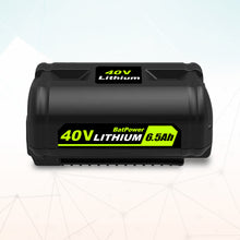 Load image into Gallery viewer, 6.5AH 40V Lithium Battery and Charger Combo for Ryobi 40V Battery with Charger Kit OP401 OP40602 OP40601 6Ah 5Ah 4Ah 3Ah Ryobi 40V Battery and Charger