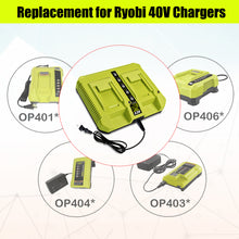 Load image into Gallery viewer, 6.5AH 40V Lithium Battery and Charger Combo for Ryobi 40V Battery with Charger Kit OP401 OP40602 OP40601 6Ah 5Ah 4Ah 3Ah Ryobi 40V Battery and Charger