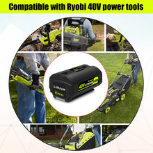 Load image into Gallery viewer, 6.5AH 40V OP4040 OP40404 Lithium Battery for Ryobi 40V Battery 4.0Ah Compatible with Ryobi 40v 3.0Ah OP40301 2.6Ah OP40261 2.0Ah OP40201 Battery