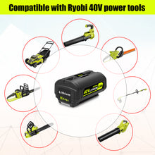 Load image into Gallery viewer, 6.5AH 40V Lithium Battery and Charger Combo for Ryobi 40V Battery with Charger Kit OP401 OP40602 OP40601 6Ah 5Ah 4Ah 3Ah Ryobi 40V Battery and Charger
