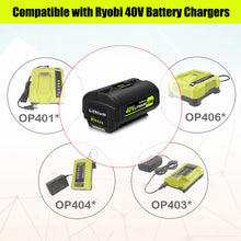Load image into Gallery viewer, 6.5AH OP40602 40V Lithium Battery for Ryobi 40V Battery 6Ah 5Ah 4Ah 3Ah 2.6Ah 2Ah OP40602 OP40601 OP4050A OP4040 OP4060 OP40404 OP40301 OP40261 Compatible with Ryobi 40 Volt Battery