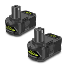 Load image into Gallery viewer, P193 18 Volt 6.5AH High Capacity Lithium Battery Replacement for Ryobi 18V Battery 6Ah 5Ah 4Ah 3Ah PBP007 RB18L50 PBP005 PBP004 P108 P192 P191 ONE+ Battery