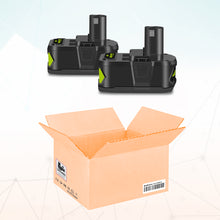 Load image into Gallery viewer, P193 18 Volt 6.5AH High Capacity Lithium Battery Replacement for Ryobi 18V Battery 6Ah 5Ah 4Ah 3Ah PBP007 RB18L50 PBP005 PBP004 P108 P192 P191 ONE+ Battery