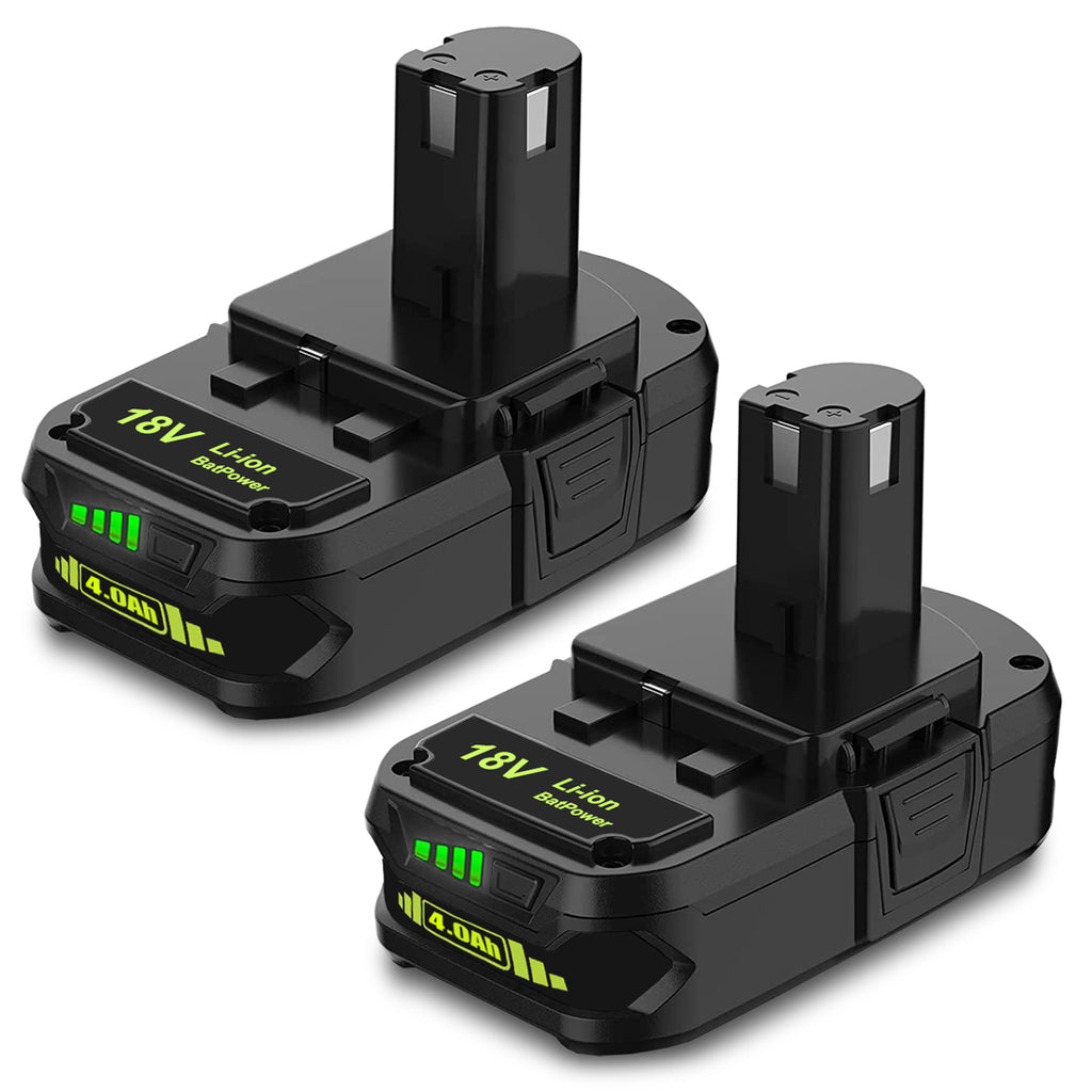 P190 18 Volt 4.0Ah Compact Battery for Ryobi 18V Battery 3.0Ah 2.0Ah 1.5Ah P190 P191 PBP003 PBP006 P189 PBP002 Compatible with Ryobi 18 Volt ONE+ Battery 2Ah 36Wh 1.5Ah 27Wh 3Ah 54Wh