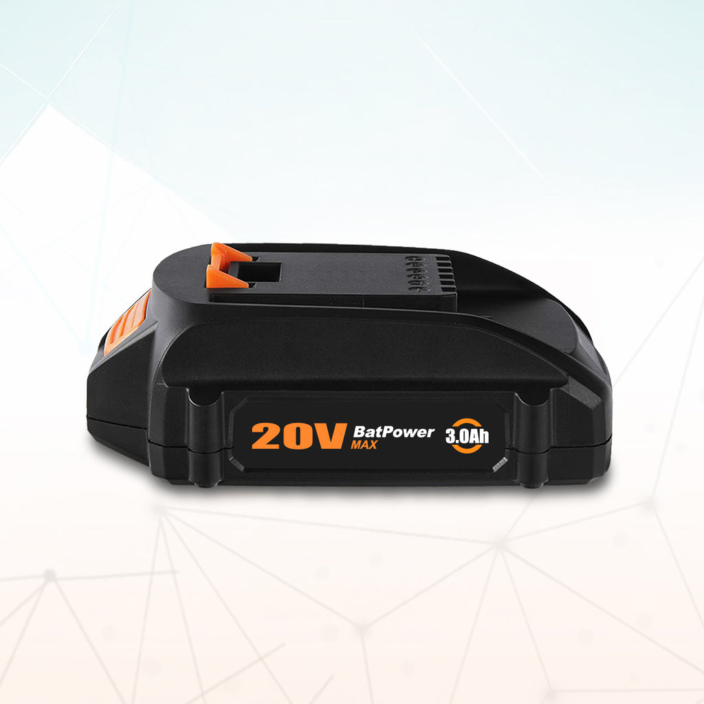 20V 4.0Ah WA3575 Compact Batteries with Charger Combo Replacement for WORX 20V Battery and Charger Kit WA3742 WA3520 WA3525 WA3575 Battery and Charger