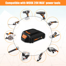 Load image into Gallery viewer, WA3575 20V 4.0Ah Compact Battery for WORX 20V Battery 2.0Ah 3.0Ah 1.5Ah WG630 WG322 WG543 WG163 WA3520 WA3525 WA3575 20V Lithium ion Battery