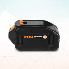 Load image into Gallery viewer, WA3578 20V 6.5Ah Extended Capacity Lithium ion Battery for WORX 20V Battery 6.0Ah 5.0Ah 4.0Ah 3.0Ah 2.0Ah WG630 WG322 WG543 WG163 WA3578 20V Battery