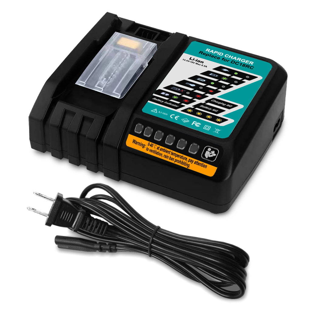 18V 6.5Ah LXT Lithium-Ion Battery & Charger for Makita Tools BL1860B BL1850B BL1840B BL1830B DC18RC