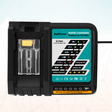 Load image into Gallery viewer, 14.4V-18V 6.5A DC18RC Rapid Charger for Makita 18V Battery Charger BL1860B 6.0Ah BL1850B 5.0Ah BL1840B 4.0Ah BL1830B 3.0Ah 18V Battery Charger DC18RD