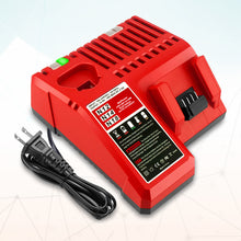Load image into Gallery viewer, 18V 6.5AH 48-11-1862 Extended Capacity Battery with Charger Combo Replacement for Milwaukee 18V M18 Battery and Charger Kit 48-59-1812 XC 6.0 AH 48-11-1865 18V Battery and Charger