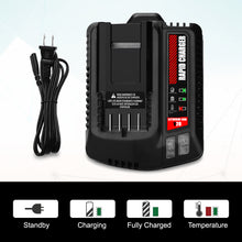 Load image into Gallery viewer, 6.5Ah CMCB204 20V V20 Battery with Charger Combo Replacement for CRAFTSMAN 20V Battery and Charger Kit CBCB104 20V 6.0Ah CMCB206 4.0Ah CMCB204 20V V20 Lithium Battery and Charger Kit