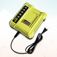 Load image into Gallery viewer, OP401 40V Rapid Battery Charger for Ryobi 40V Rapid Charger OP401, Compatible with Ryobi 40V 6Ah 5Ah 4Ah 3Ah 2.5Ah 2Ah Lithium Battery Fast Charger